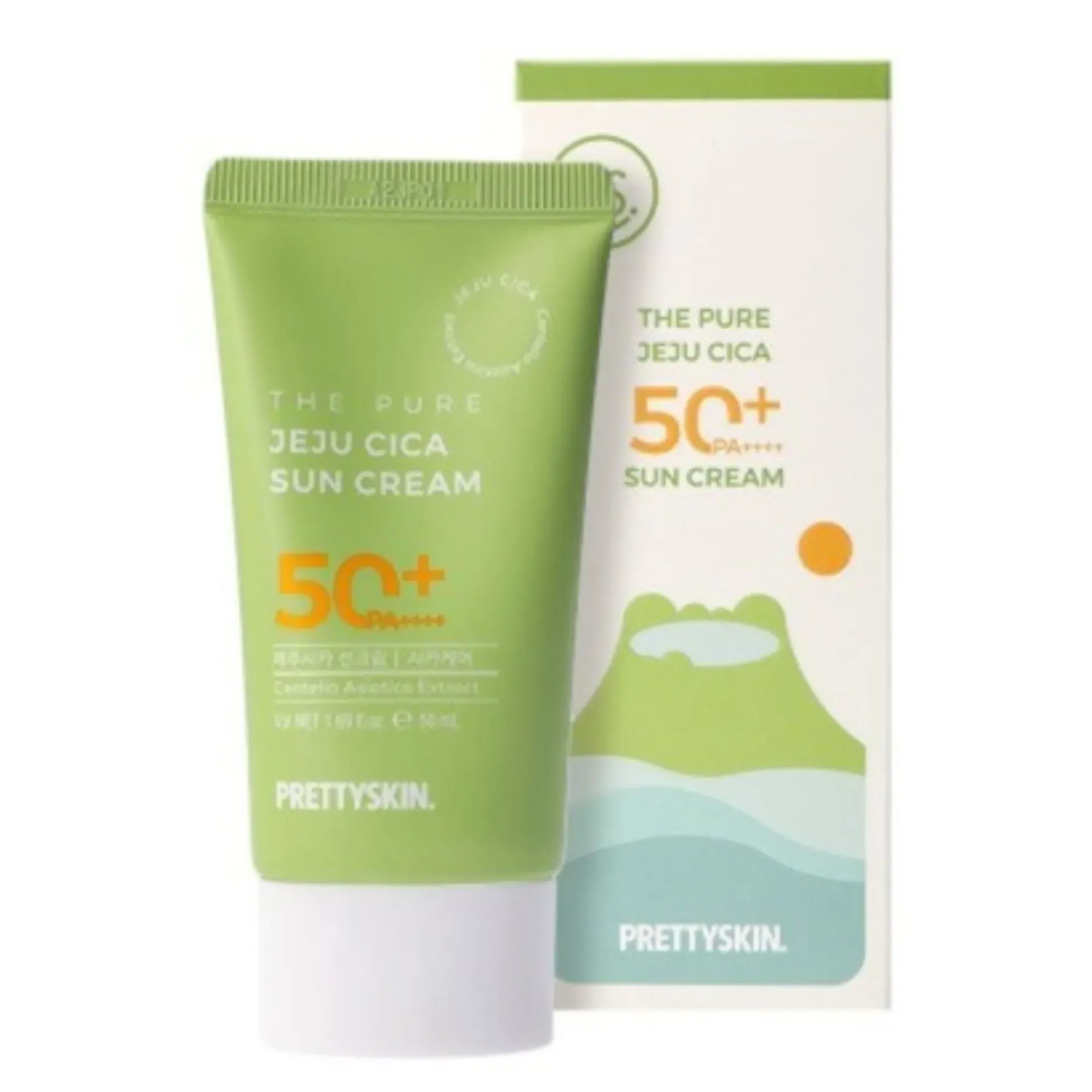 Pretty Skin The Pure Jeju CICA 50+ PA Sun Cream / واقي شمس السيكا النقي
