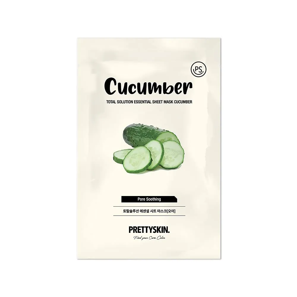 [BH-0293] Pretty Skin Total Solution Essential Mask -Cucumber / ماسك الخيار
