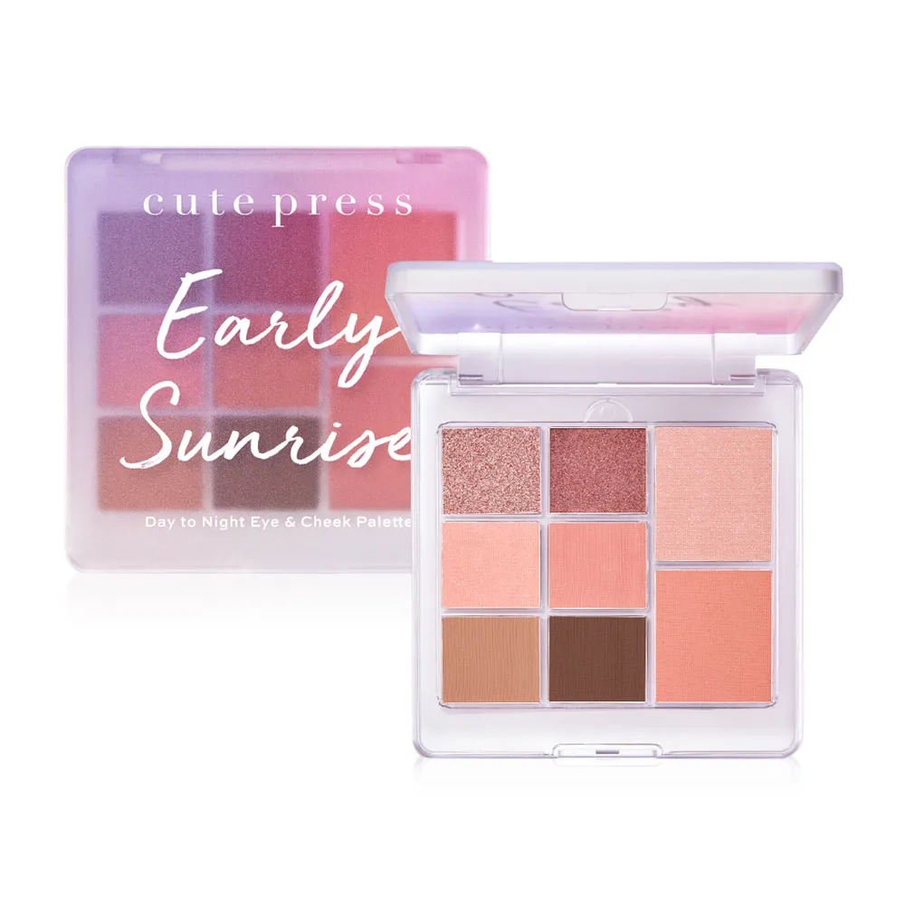 Cute Press Early Sunrise Day to Night Palette- 01 / لوح  ظلال العيون إيرلي صن رايز داي تو نايت من كيوت بريس - 01
