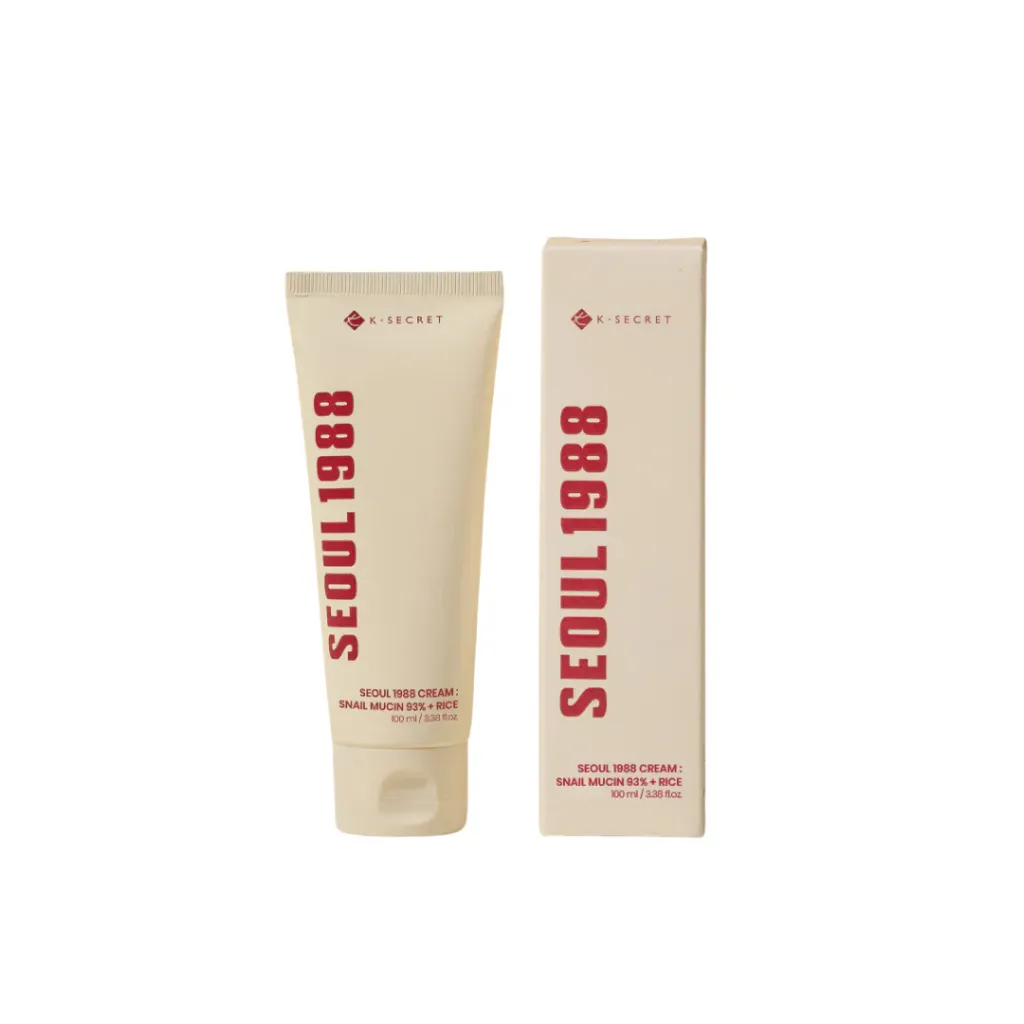 E-Secret Seoul 1988 Cream Snail Mucin 93% + Rice / كريم مخاط الحلزون  93٪ + الأرز