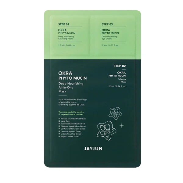[BH-0142] JAYAUN Okra Phyto Mucin Deep Nourishing All -in-One Mask / ماسك الباميا المغذي بعمق